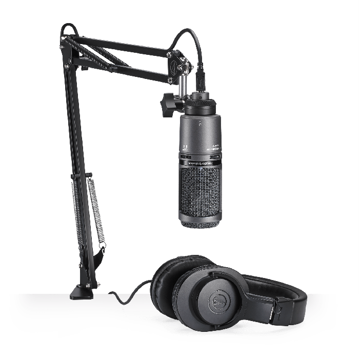 Audio-Technica AT2020USB+PK Microphone and Studio –